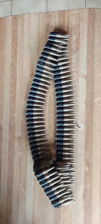 repro machine gun bullet belt